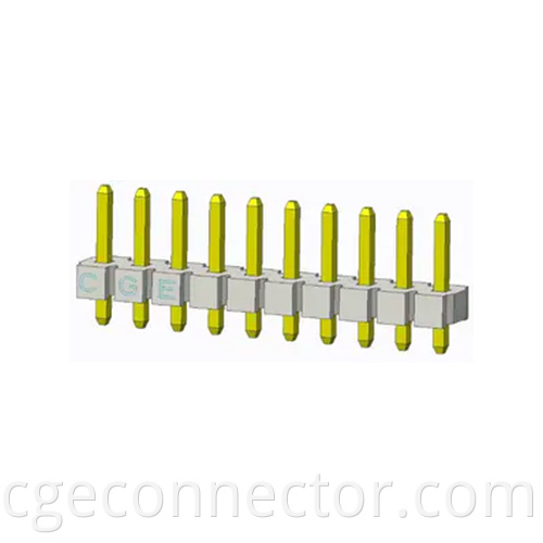 DIP Vertical Type Single row straight plug Connectors